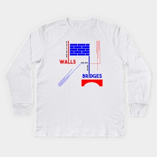 too many walls Kids Long Sleeve T-Shirt